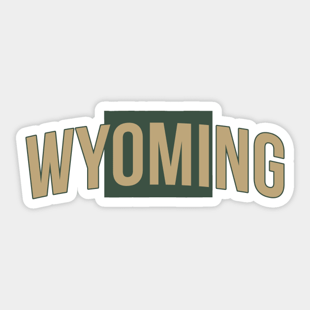 Wyoming State Sticker by Novel_Designs